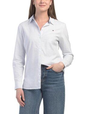 TOMMY HILFIGER Heritage Stripe Regular Fit Long Sleeve Shirt